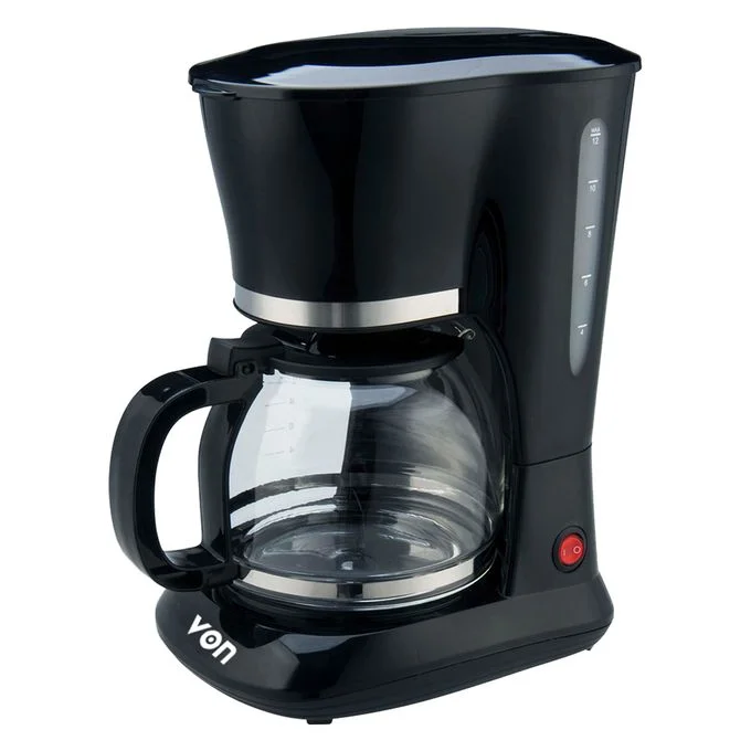 VON VSCD12MVK – 12 Cup Coffee Maker – Black