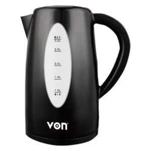 VON VSKL03BNK Cordless Kettle , 3L - Black