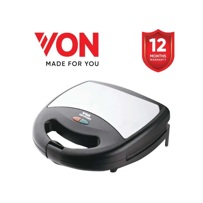 VON HS2YGS-Two Slice Sandwich Maker – Stainless Steel