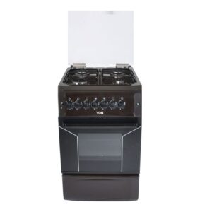 VON VAC6F031UB - 60cmx60cm 3 Gas + 1 Electric Cooker, Brown