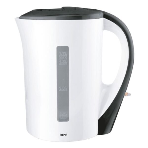 Mika MKT1002 - Corded Electric Kettle - 1.7L - White & Black - Image 3