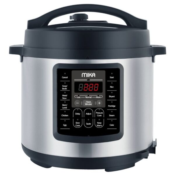 Mika Smart Electric Pressure Cooker, 6L, Stainless Steel & Black - Image 2