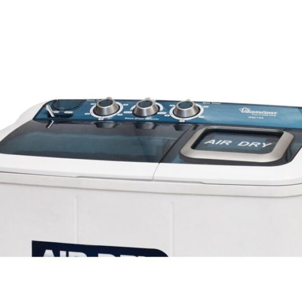 Ramtons RW/125 - Twin Tub Washer - Air Dry - 6Kg - White - Image 4