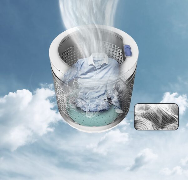 Ramtons RW/125 - Twin Tub Washer - Air Dry - 6Kg - White - Image 2