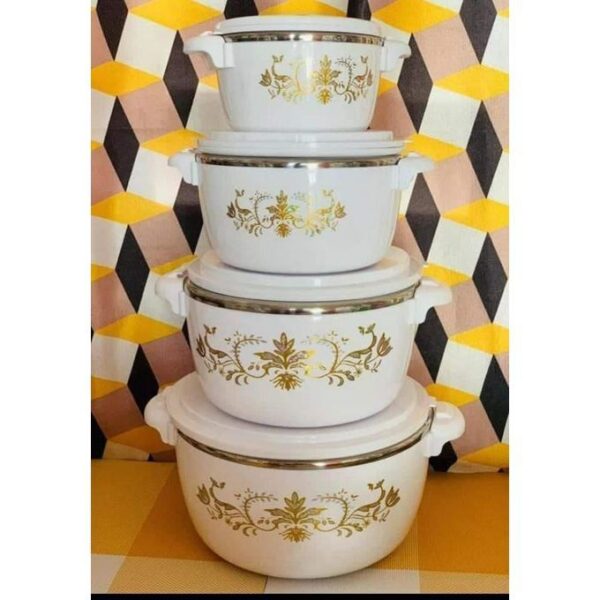 Casserole 4pcs Insulated Hotpots-Stainless Steel Inside - Image 3