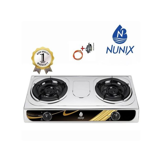 Nunix 2 Burner Table Top Gas Stove