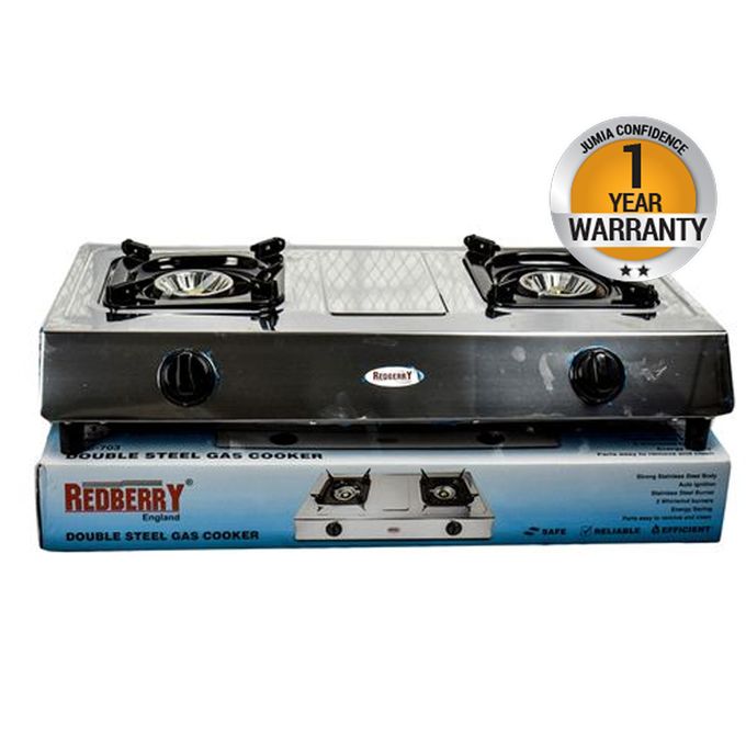 Redberry Teflon Table Top Double Burner.