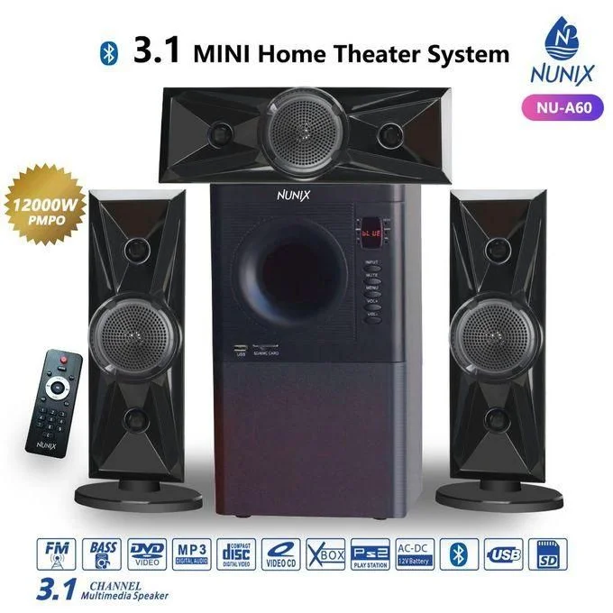 Nunix A60 3.1 Inch Mini Home Theatre System
