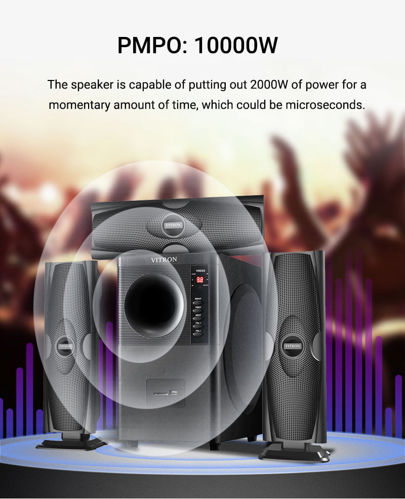 Vitron V635 3.1CH Multimedia Speaker System – Black