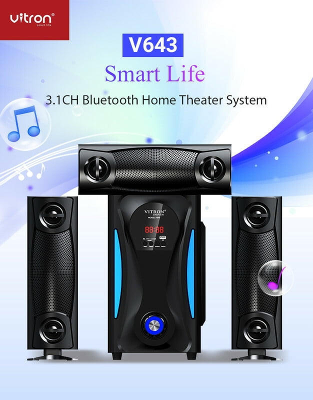 Vitron V643 3.1Ch Bluetooth Speaker System, 12V